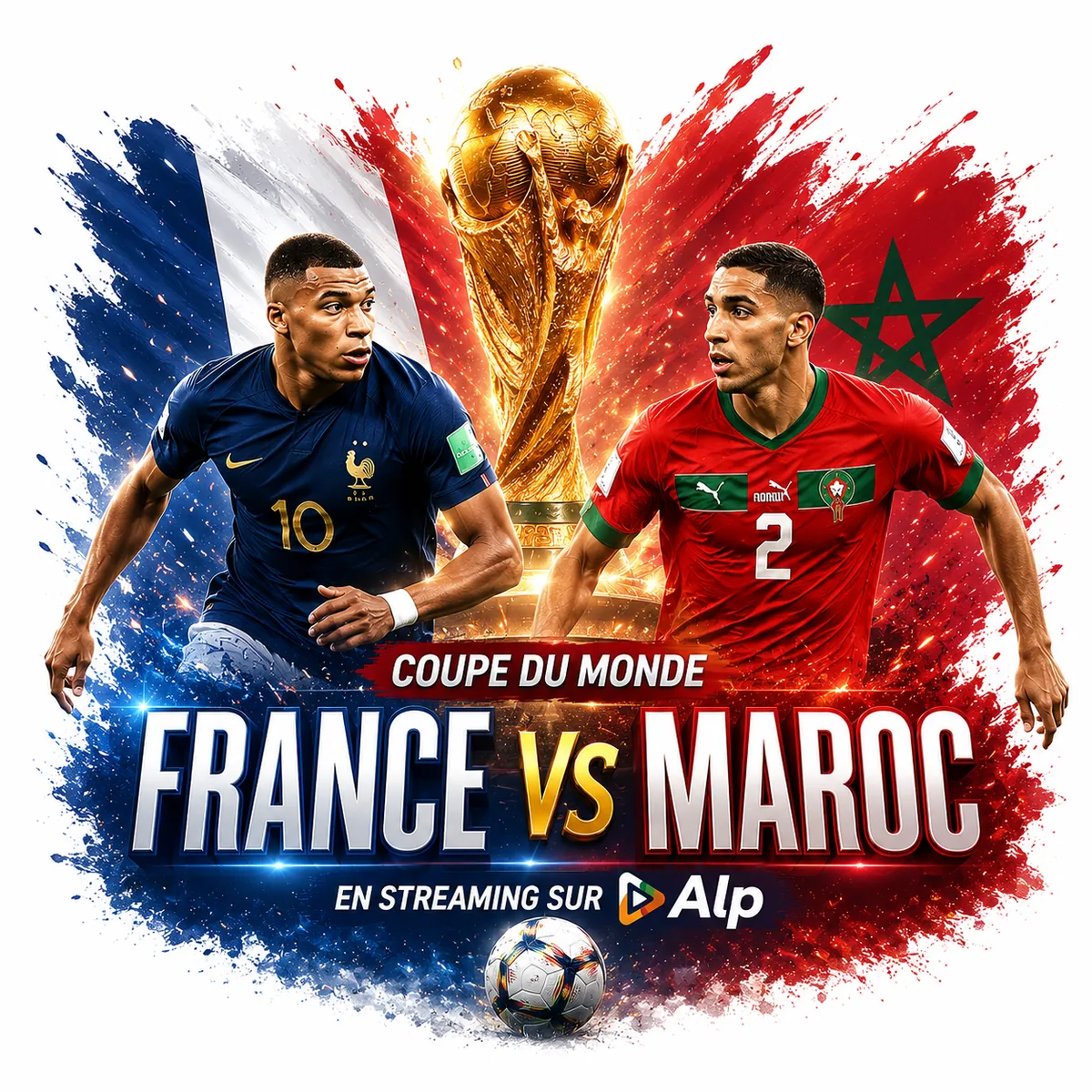Maroc - France en quart de finale de la Coupe du Monde 2026 à Boston