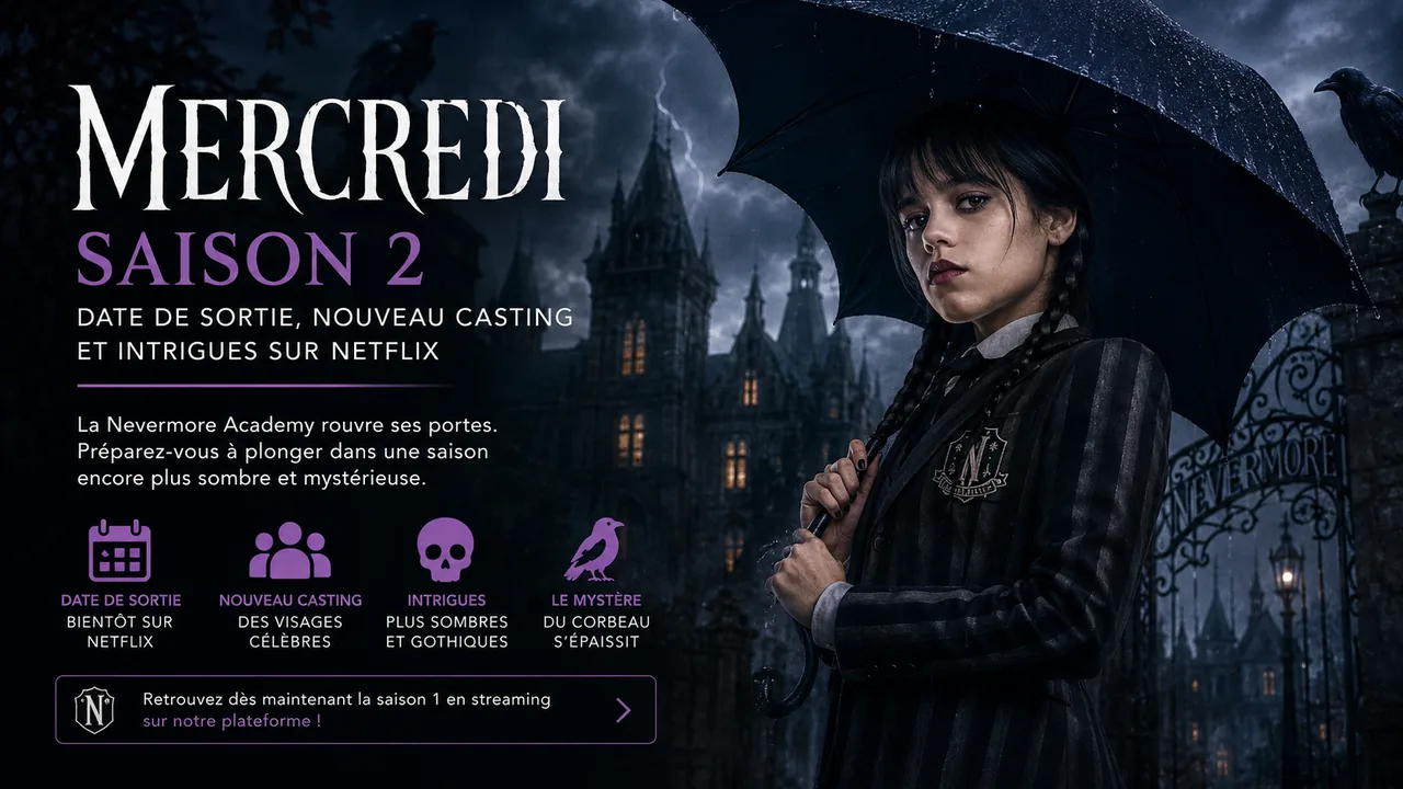 Mercredi Addams, la série Netflix portée par Jenna Ortega