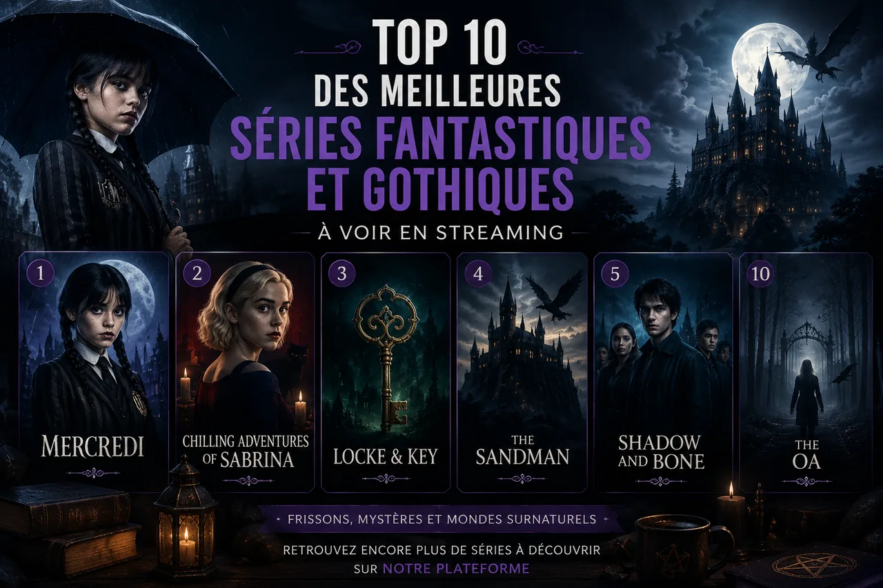 Sélection des meilleures séries fantastiques et gothiques à voir en streaming